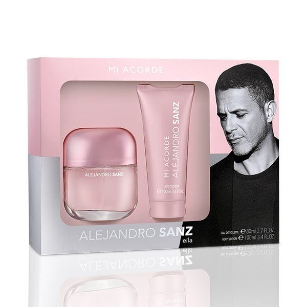 ALEJANDRO SANZ Set Mi Acorde ella edt 80ml + Body Lotion 100ml -  look4gifts.com